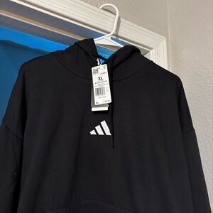 Adidas Men's Black Hoodie Sweater